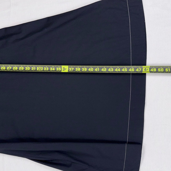 Madewell Dress Womens 0 Black Puff Sleeve Drop Waist Midi Cotton Poplin - Picture 15 of 16